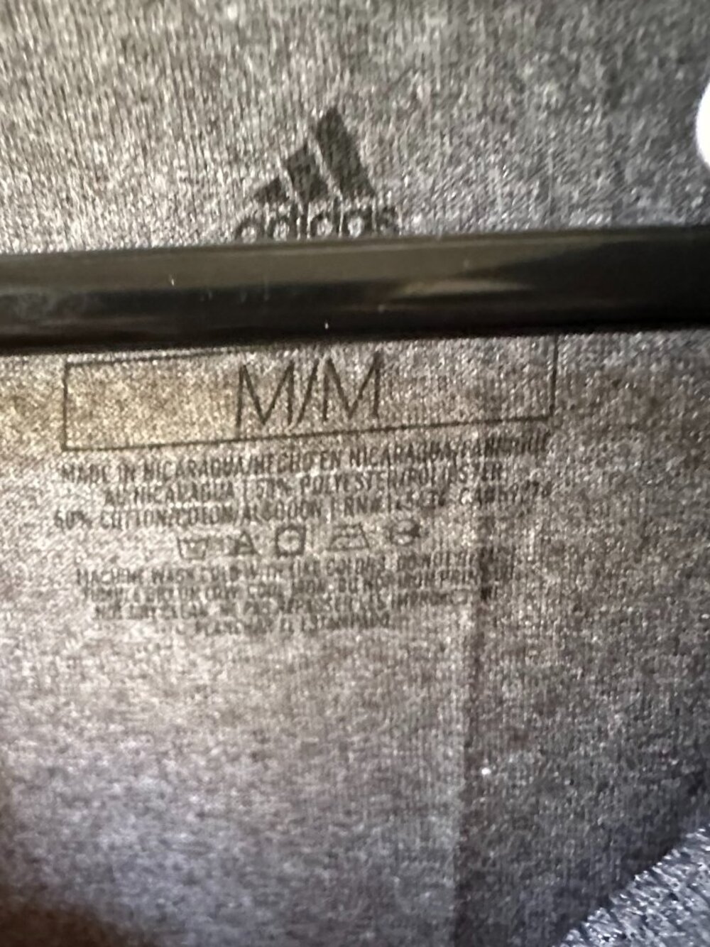 Adidas Men's The Go-To Tee, Dark Heather Gray - Picture 4 of 4